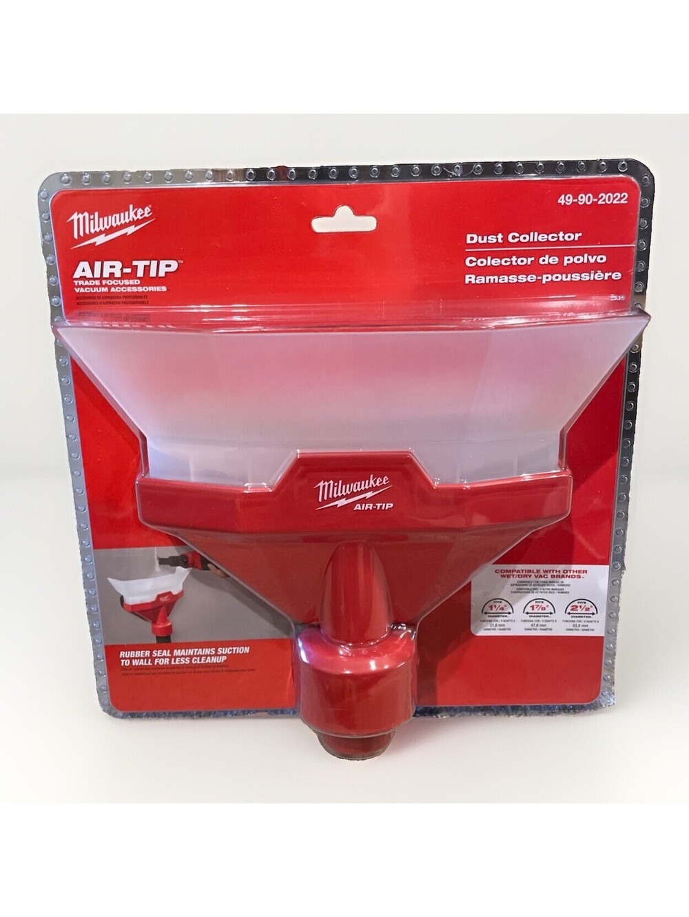 Milwaukee Tool 49-90-2022 Air-Tip 1-1/4 In. - 2-1/2 In. Dust Collector
